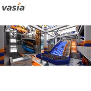 Zona de jocs interior temàtica Galaxy Space amb camp de corda